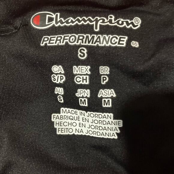 Champion Performance Black and Blue Print Leggings - Size S - Picture 3 of 10